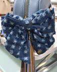 The Denim Daisy Bow Clip