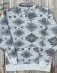 Ariat Women's Grey Southwest Sienna 1/2 Zip Sweatshirt