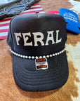 Faux Pearl Trucker Hat Chain
