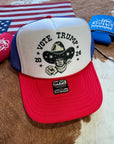 Vote Trump Cowboy Trucker Hat