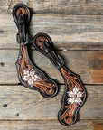 Triple Tone Floral Spur Straps