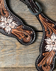 Triple Tone Floral Spur Straps