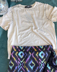 CREAM- Starry Stud Tee