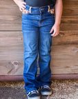 *YOUTH* SUNSET SERAPE BOOTCUT DENIM JEANS
