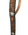 Brown Adjustable Belt Headstall