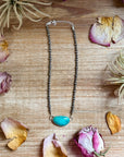 Sterling Silver & Turquoise Choker – 13”