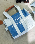 The Denim Crossbody Tote Bag