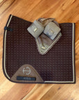 European Cotton Dressage Saddle Pad - Chocolate