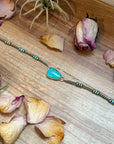 Sterling Silver & Turquoise Choker – 13” + Extender – Handmade In-House by The Bijoux FAB