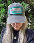 Survivor Thriver Distressed Snap Back Trucker Hat