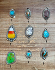 Sterling Silver & Turquoise Charms – Handmade by Jason Ogg & Shay Pfeiffer – USA Made – Pick Your Favorite