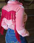 VALENTINA VELVET FRINGE PERFORMANCE RODEO SHIRT