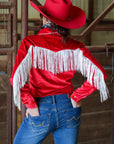 CALGARY VELVET FRINGE PERFORMANCE RODEO SHIRT