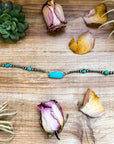 Sterling Silver & Turquoise Choker – 13” + Extender – In-House Silversmithing – Real Turquoise & Spiny Oyster Options