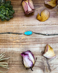 Sterling Silver & Turquoise Choker – 13” + Extender – In-House Silversmithing – Real Turquoise & Spiny Oyster Options