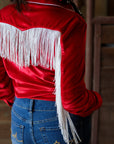 CALGARY VELVET FRINGE PERFORMANCE RODEO SHIRT