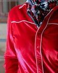 CALGARY VELVET FRINGE PERFORMANCE RODEO SHIRT