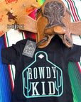 TURQUOISE- Rowdy Kid Tee