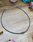 Sterling Silver Pearl & Labradorite Necklace – 16”