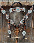Classic Turquoise and Silver Browband Tack Set
