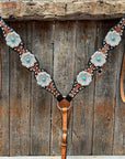 Classic Turquoise and Silver Browband Tack Set