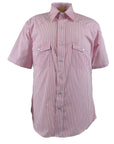 Flying R Ranchwear - Pencil Stripe - Red/White - Short Sleeve