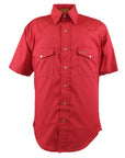 Flying R Ranchwear - Brisa Solids - Red - Short Sleeve - Classic Fit