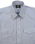 Flying R Ranchwear - Regency Stripe - Blue/White - Short Sleeve