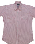 Flying R Ranchwear - Pencil Stripe - Red/White - Short Sleeve