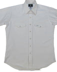 Flying R Ranchwear - Western Classic Solids - White Twill - Short Sleeve