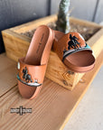 BROWN Saddle Bum Slides