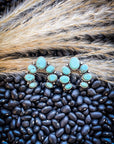 Arabella Stud Fashion Earring - Turquoise