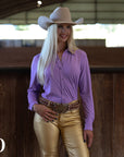 LAVENDER SOLID PERFORMANCE RODEO SHIRT