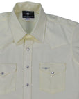 Flying R Ranchwear - Western Solid - Pale Yellow - Short Sleeve Snaps