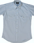Flying R Ranchwear - Western Classic Solids - Light Blue end on end - Short Sleeve - Classic Fit