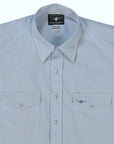 Flying R Ranchwear - Western Classic Solids - Light Blue end on end - Short Sleeve - Classic Fit