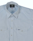 Flying R Ranchwear - Western Classic Solids - Light Blue end on end - Short Sleeve - Classic Fit
