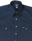 Flying R Ranchwear - Western Classic Solids - Navy Twill - Short Sleeve