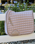Satin Classic Dressage Saddle Pad - Champagne Cristal