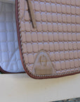 Satin Classic Dressage Saddle Pad - Champagne Taupe