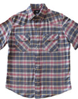 Flying R Ranchwear - Primo Plaids - Denim Blue - Short Sleeve - NEW FIT
