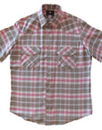 Flying R Ranchwear - Primo Plaids - Olive/Salmon - Short Sleeve - NEW FIT