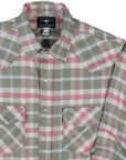 Flying R Ranchwear - Primo Plaids - Olive/Salmon - Long Sleeve - NEW FIT