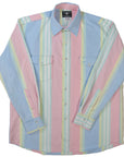 Flying R Ranchwear - Retro Awning Stripe - Long Sleeve - Snaps - Oversized Fit