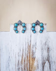Etta Spade Stud Fashion Earring - Turquoise