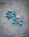 Etta Spade Stud Fashion Earring - Turquoise