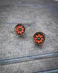 Flourish Flower Stud Fashion Earrings - Copper