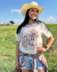 Western Skull Cactus Scene Tee