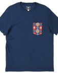 Flying R Ranchwear - Navy with Southwest Print - Pocket T-shirt - Made in USA