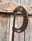 Rawhide Topaz/Champagne One Ear and Breastcollar Tack Set